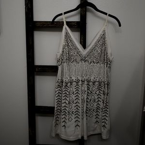 Free People White Embellished Dress
